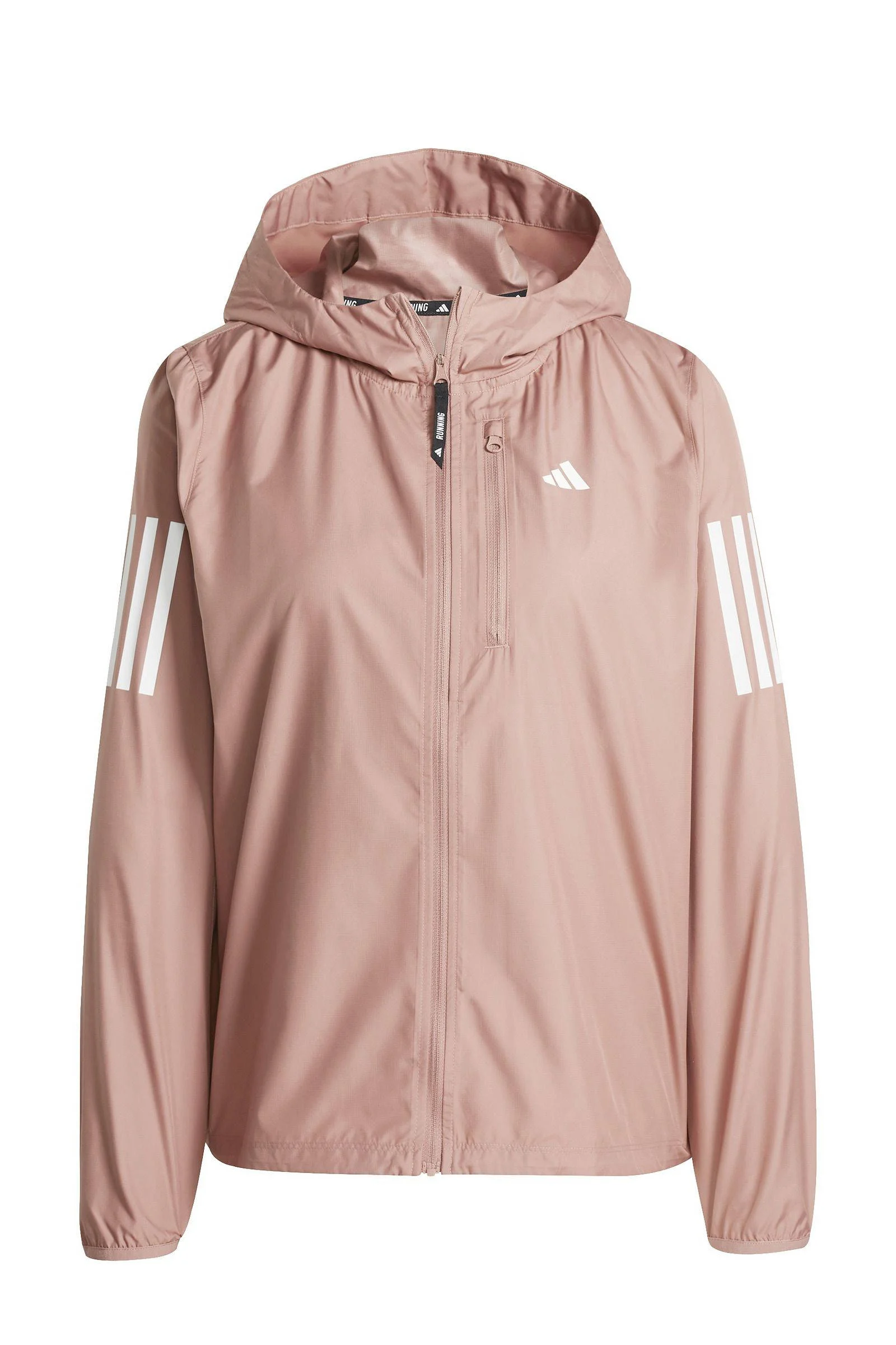 adidas hardloopjack Own The Run oudroze/wit