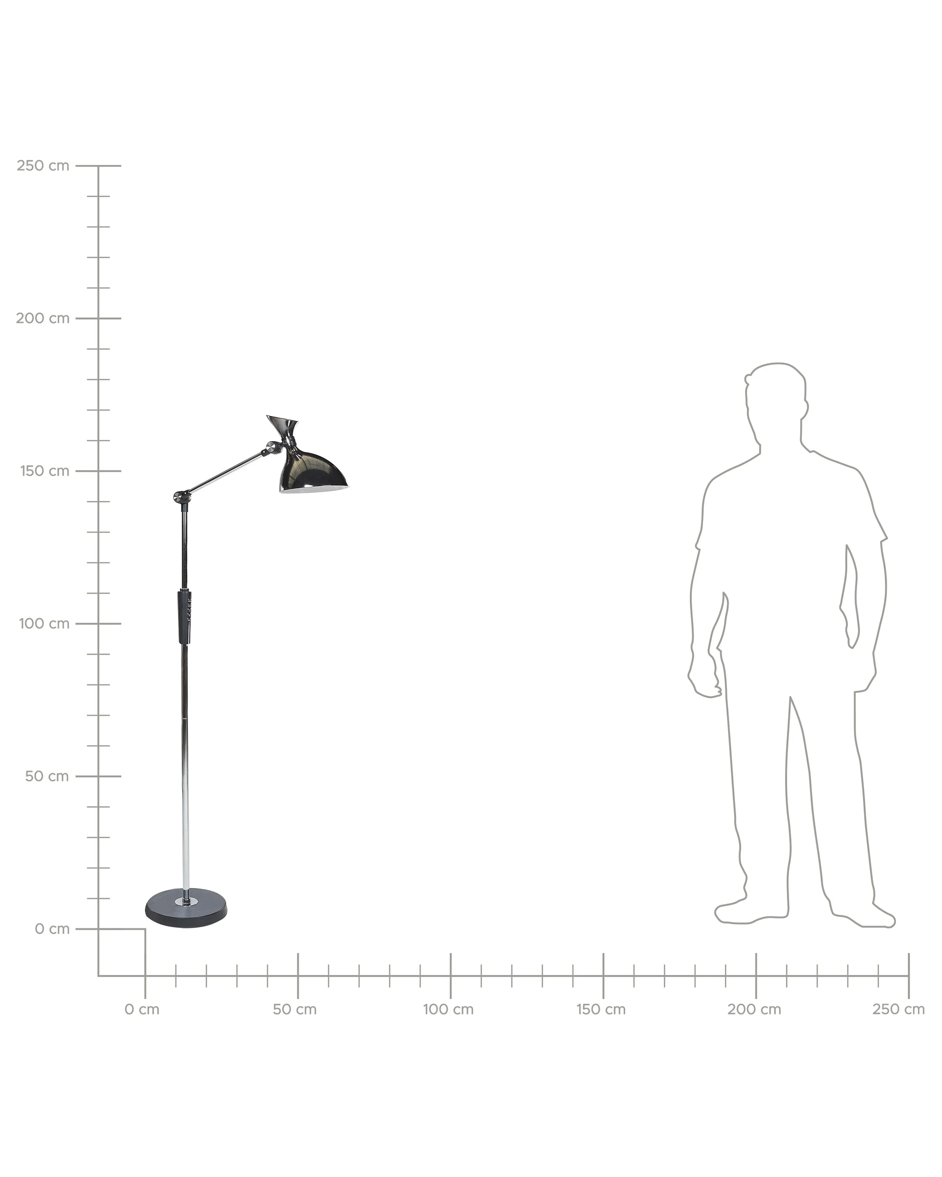 LED staande lamp ANDROMEDA met dimmer Metaal Zilver