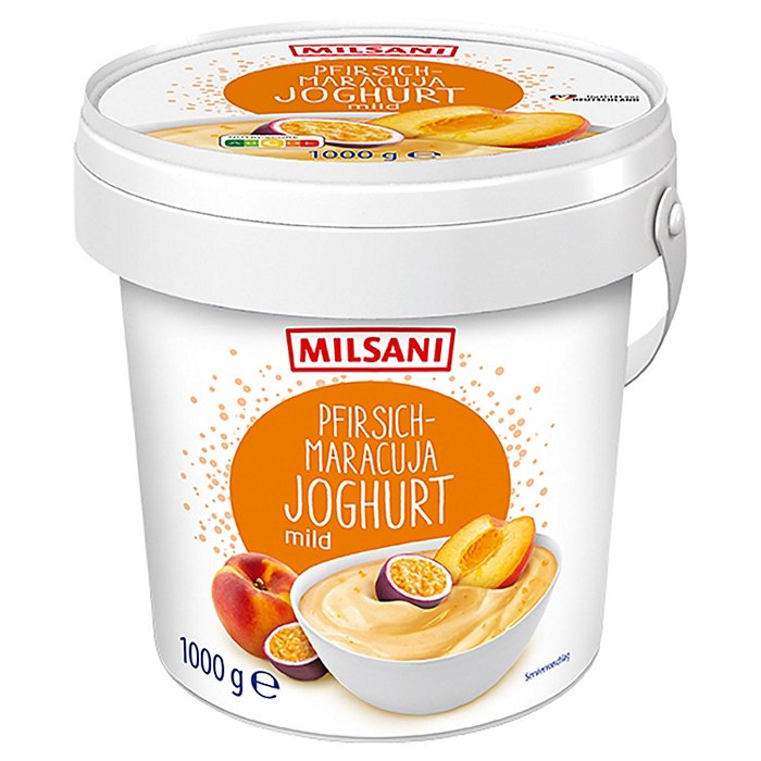 MILSANI FruitJoghurt 1 kg, Pfirsich-Passionsfrucht