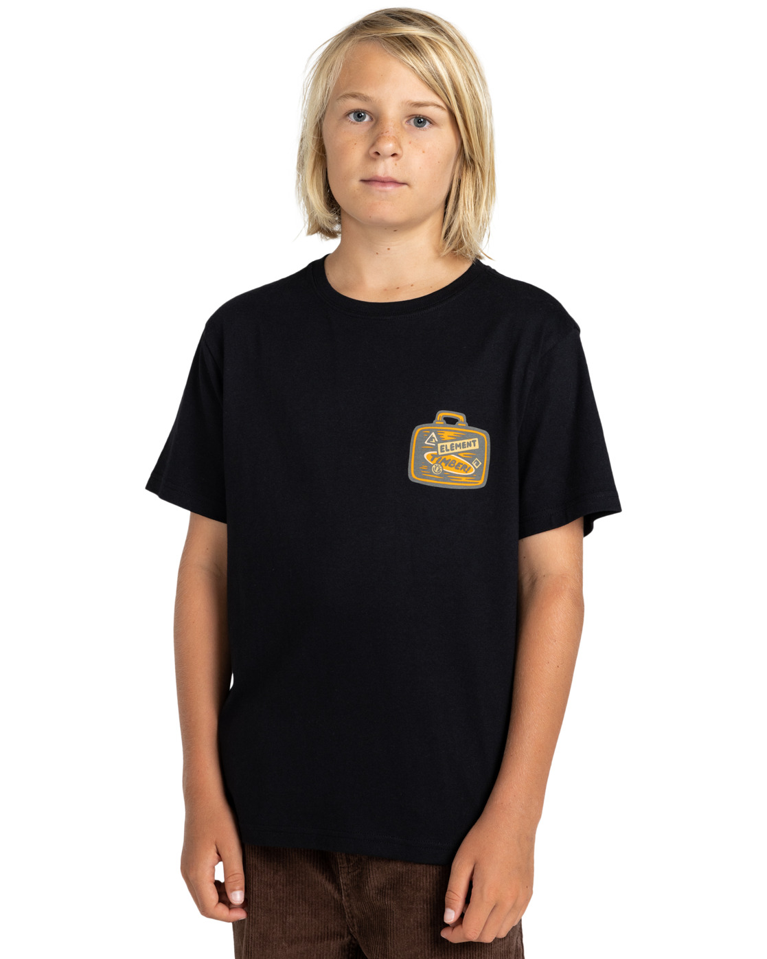 Element Timber Just In Case SS Youth Flint Black