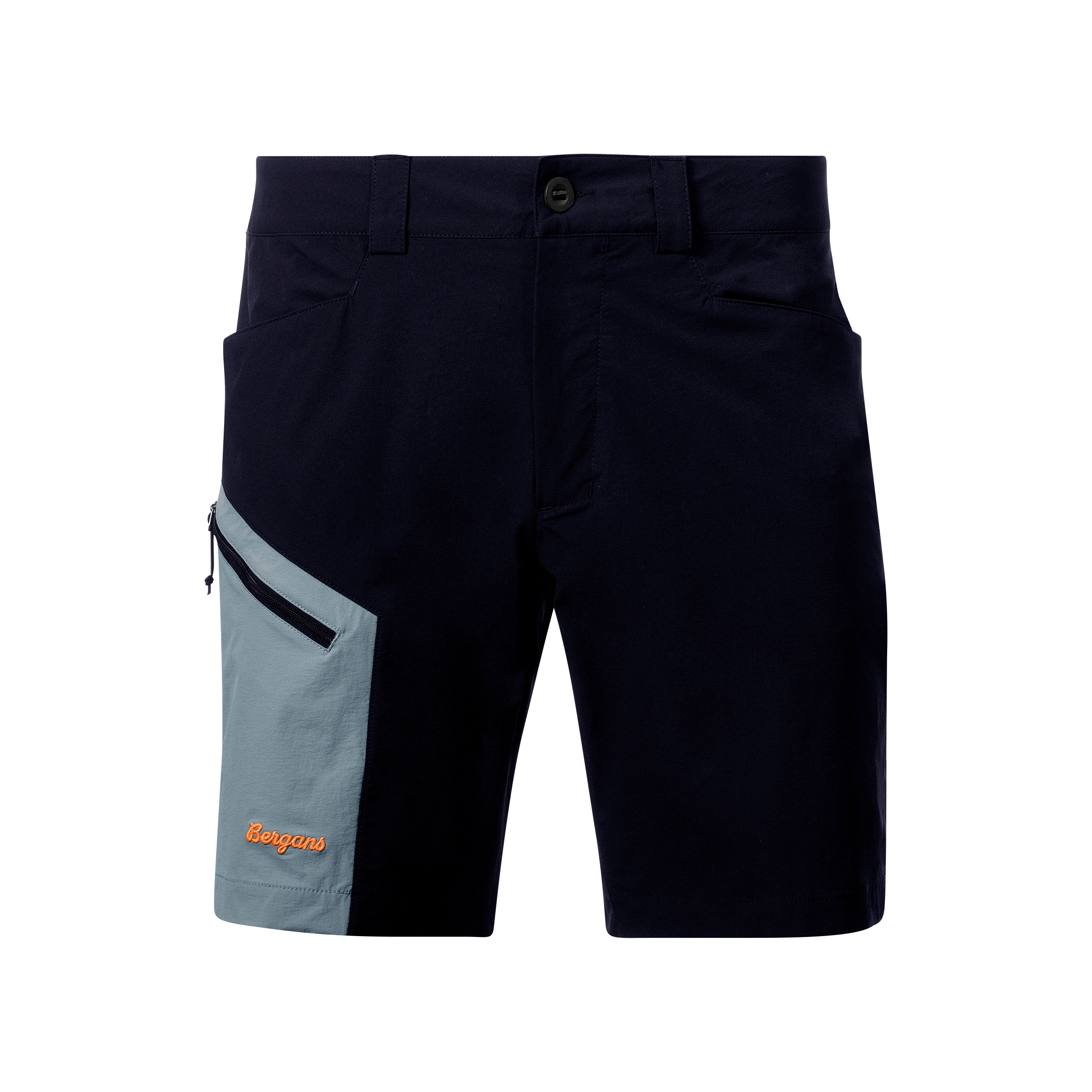 Vaagaa Light Softshell Shorts Men Black / Husky Blue