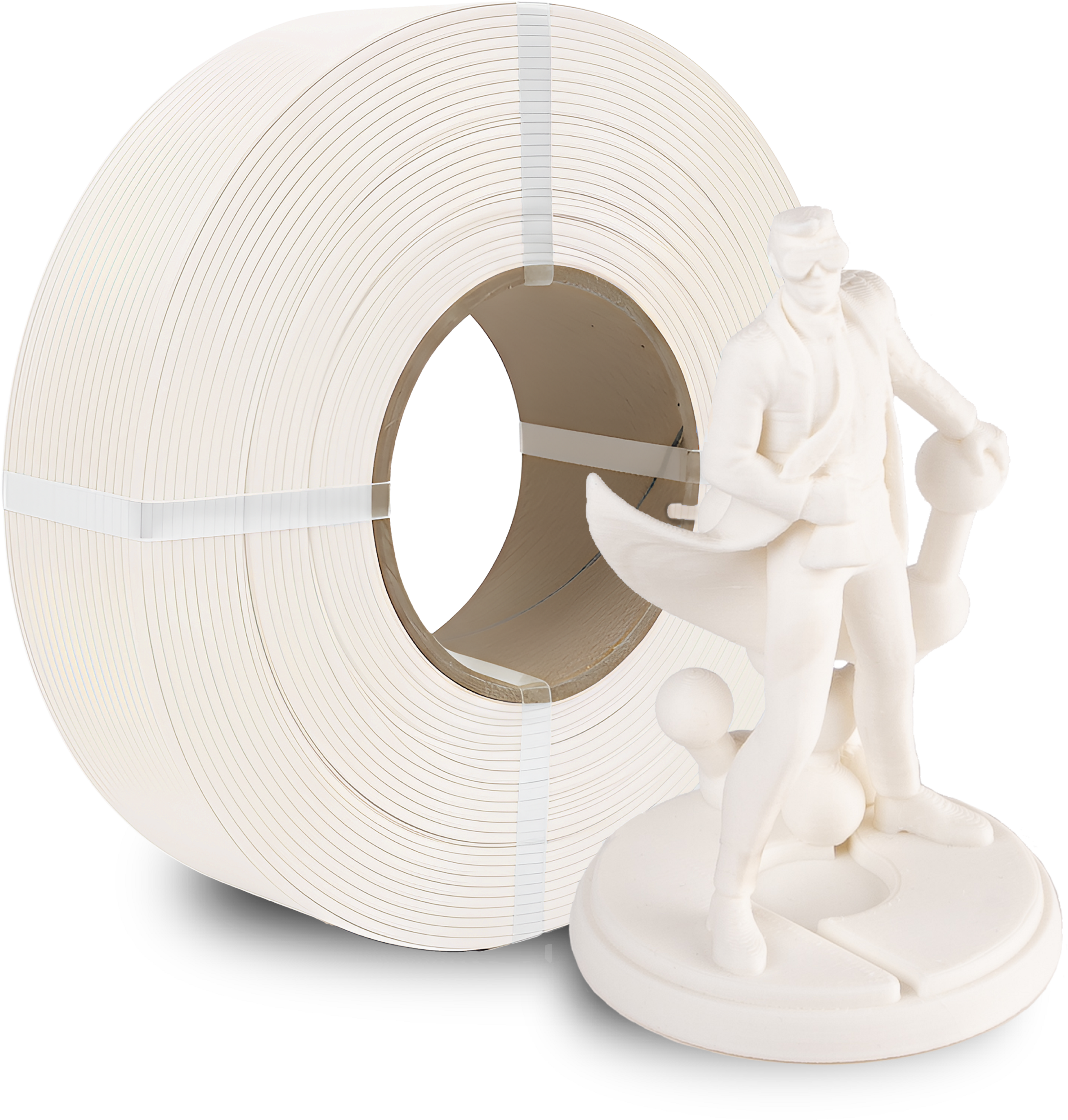 Polymaker  Panchroma™ PLA Refill Matte Cotton White, 1,75 mm / 1000 g    Matte Eleganz in Cotton White