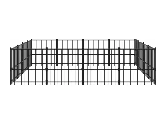 Chenil cage enclos pac noire 388 x 388 x 100 cm 02_0041798