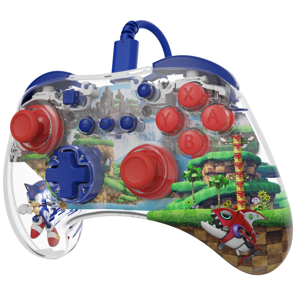 PDP Gaming Nintendo Switch Wired REALMz™ Controller - Sonic Green Hill Zone