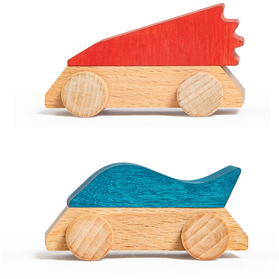 Montessori® Pack 4 Superwagen mehrfarbig