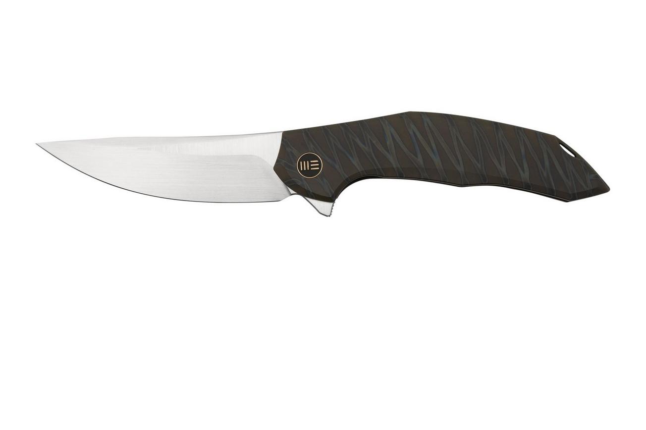 WE Knife Merata, WE22008A-3 Limited Edition, Tiger Stripe Flamed Titanium CPM 20CV zakmes