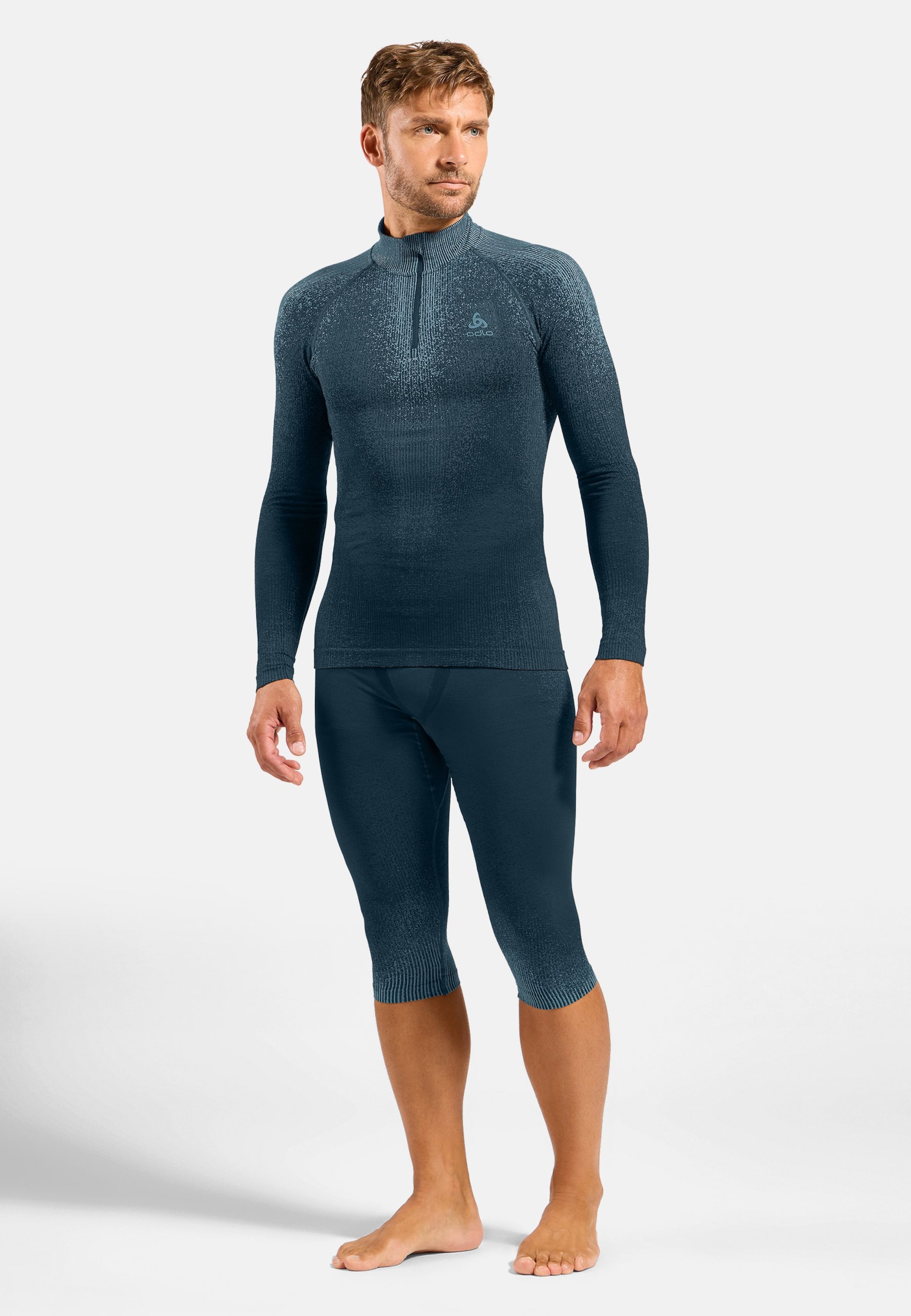 Blackcomb Base Layer 3/4 Tights in provincial blue