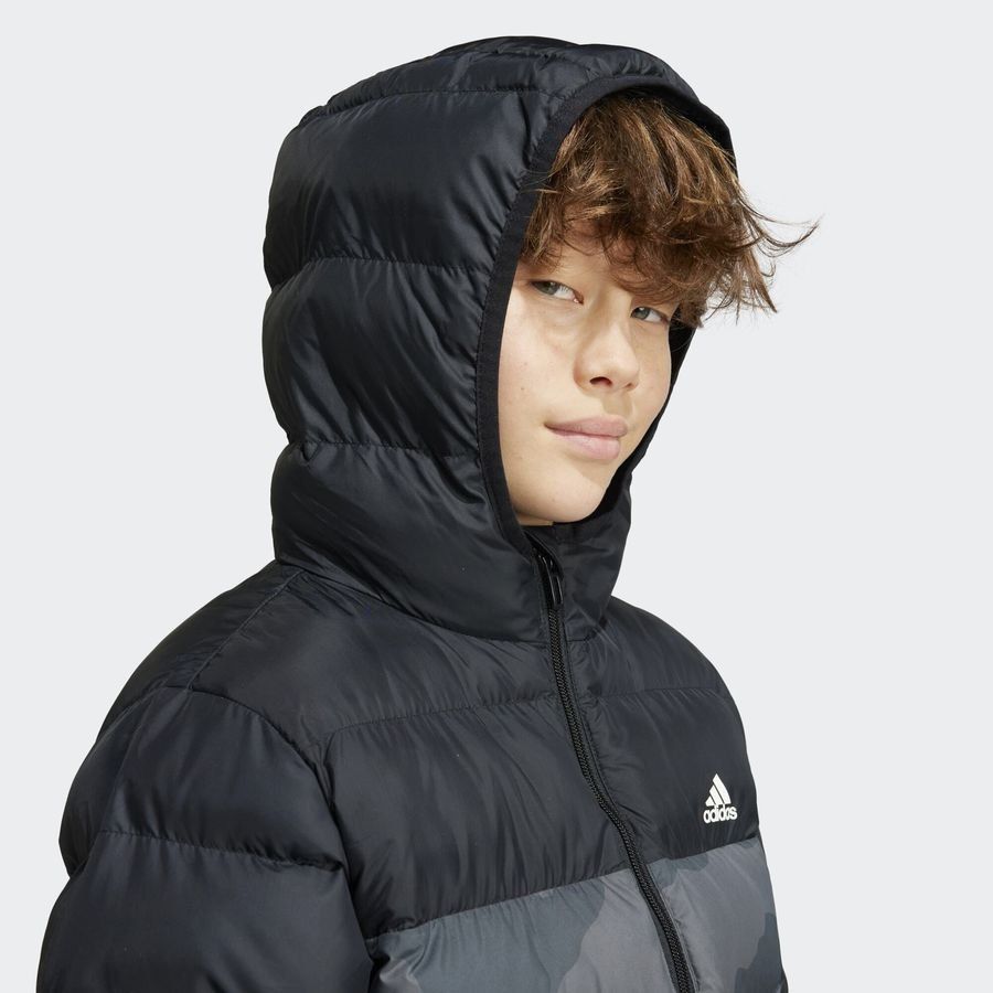Adidas Synthetic Down Allover Print Jacket
