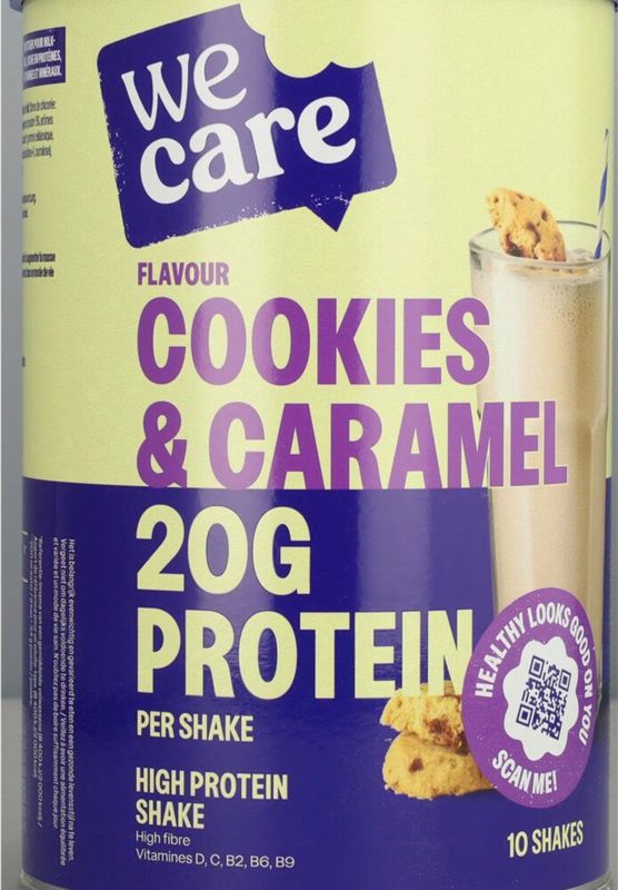 WeCare High protein Shake Cookies & Caramel 340 gr