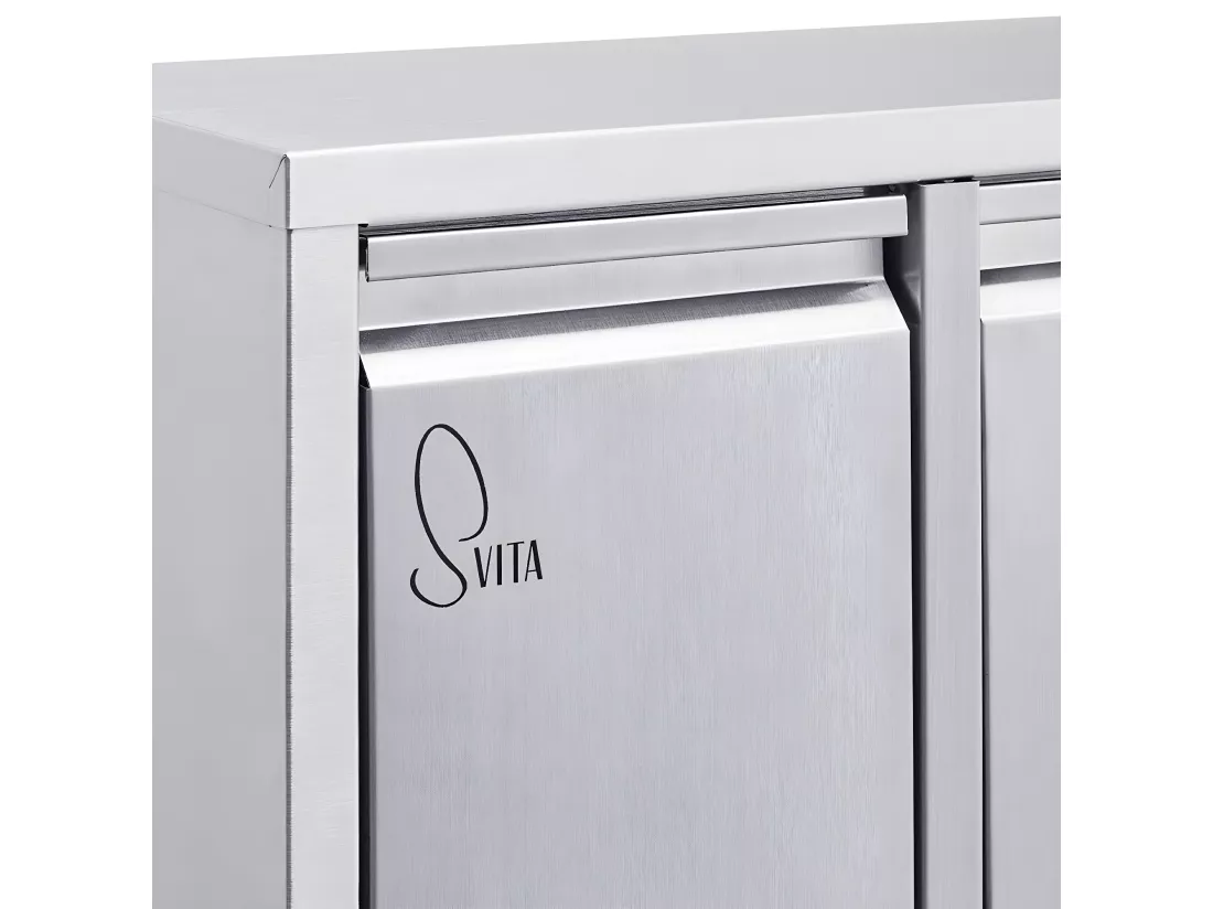 poubelle de tri 3x15L en inox