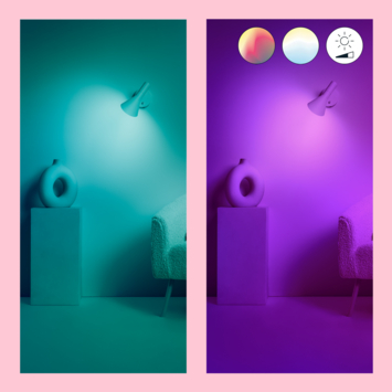 WiZ Connected LED kaars E14 40W mat kleur licht dimbaar