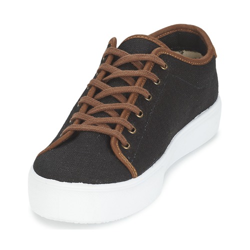 Victoria - BASKET LINO DETALLE MARRON - Noir / Marron