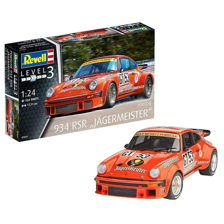 Revell Modellbausatz Auto Porsche 934 RSR Jägermeister 1:24