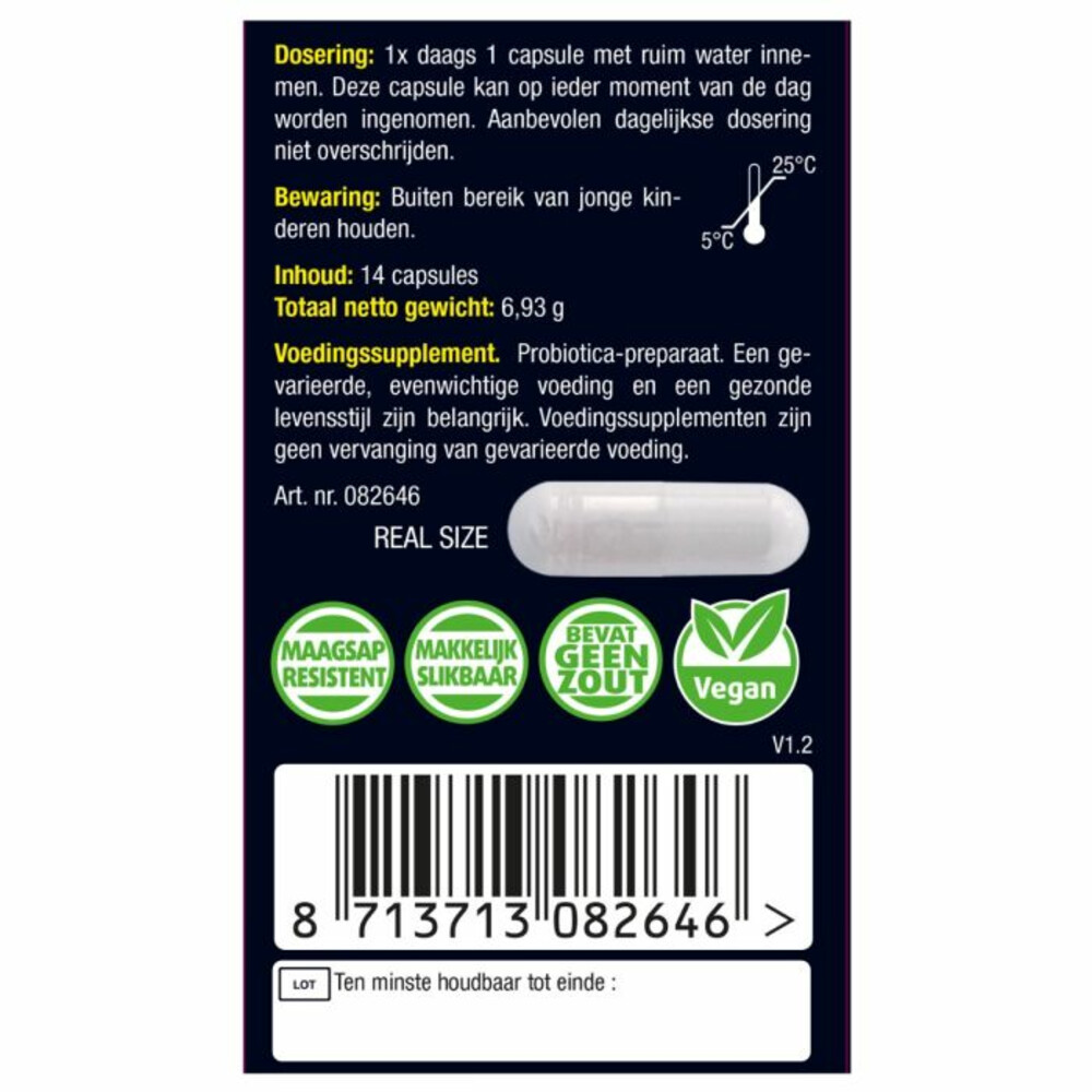 Lucovitaal Super Pre & Probiotica 120 Miljard Bacteriën14 capsules