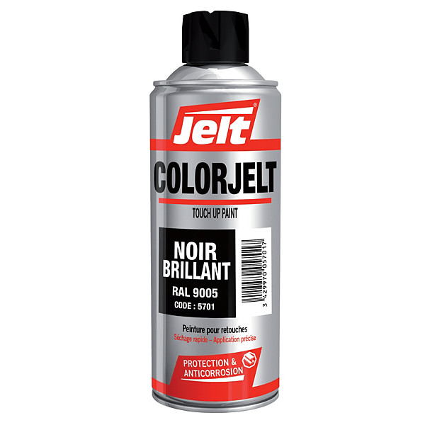 Peinture brillante Colorjelt noir Jelt 520 ml