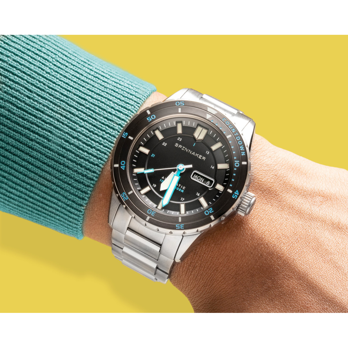 Montre Spinnaker Hass homme automatique bracelet acier