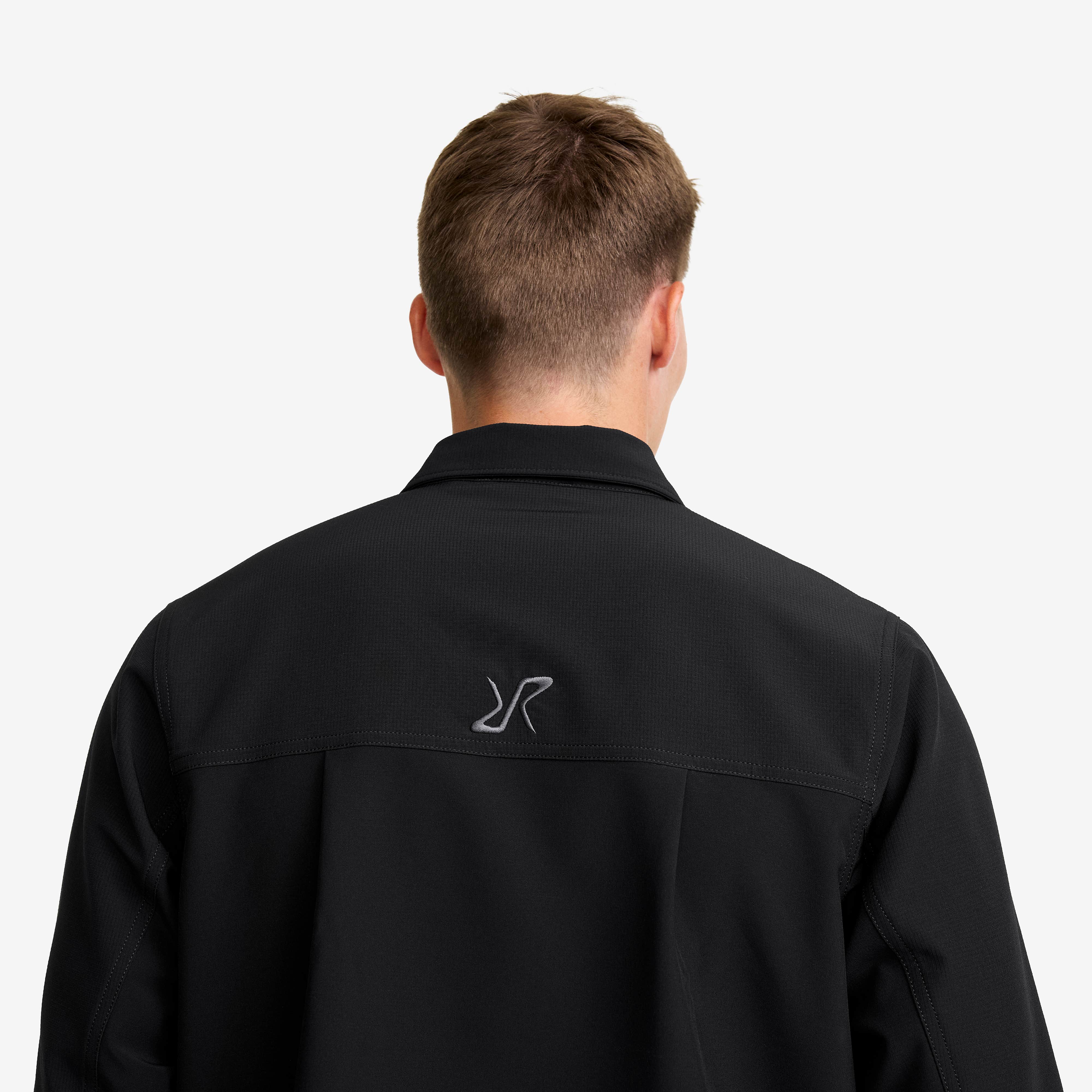 Ridge Half-zip Stretch Shirt Herre Black