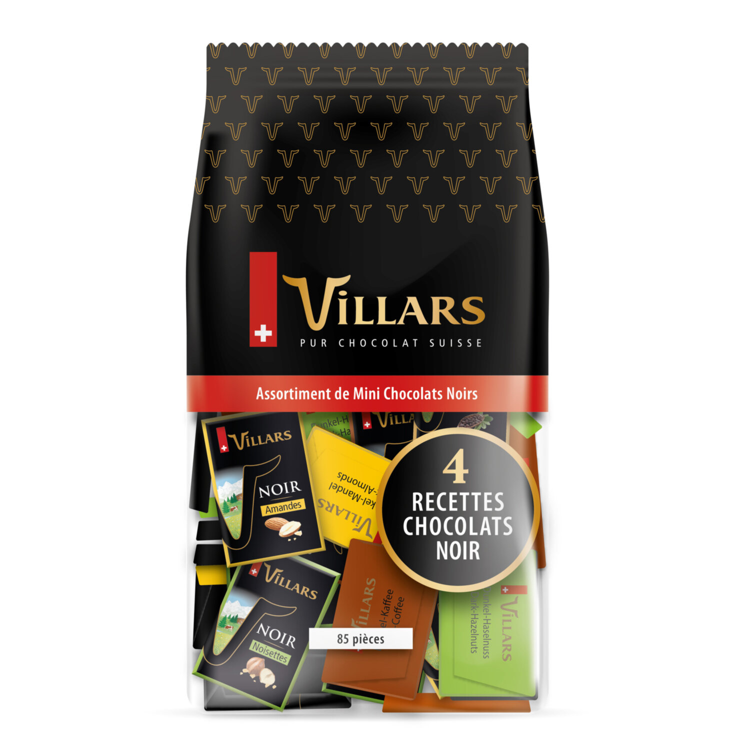 Villars Mini-Pralinen Napolitains dunkel assortiert