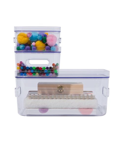 couvercle pour boîte de rangement 14x20x2 Helsinki transparent