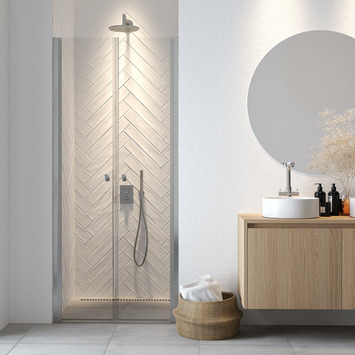 Sealskin pendeldeur voor douche nis chroom 100 x 200 cm