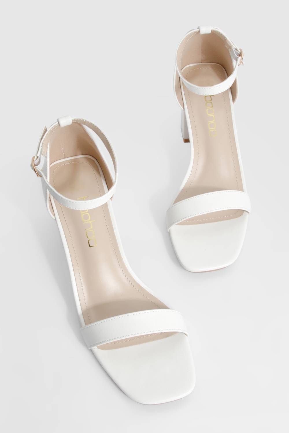 boohoo Talons à talon bas, coupe large et minimalistes