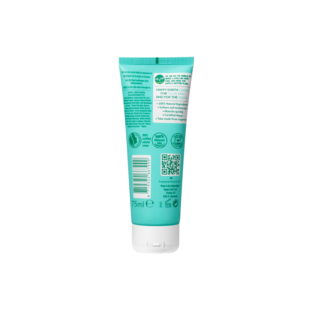 Happy Earth Handcréme 100% Natuurlijk75 ml