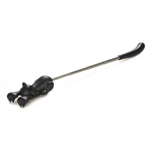 Arranhador Curious Cat com Encosto Extensível, Preto