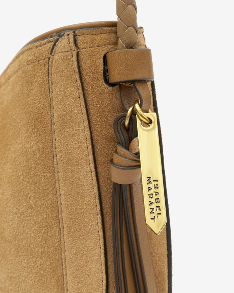 SAC BAGUETTE PORTÉ ÉPAULE EN CUIR VELOURS VIGO BAGUETTE