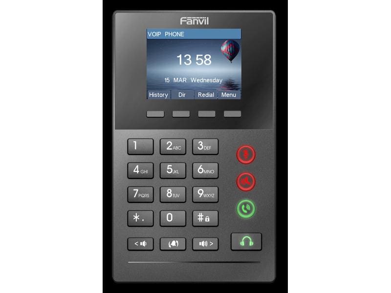 Fanvil Tischtelefon X2P Schwarz Call Center Telefon
