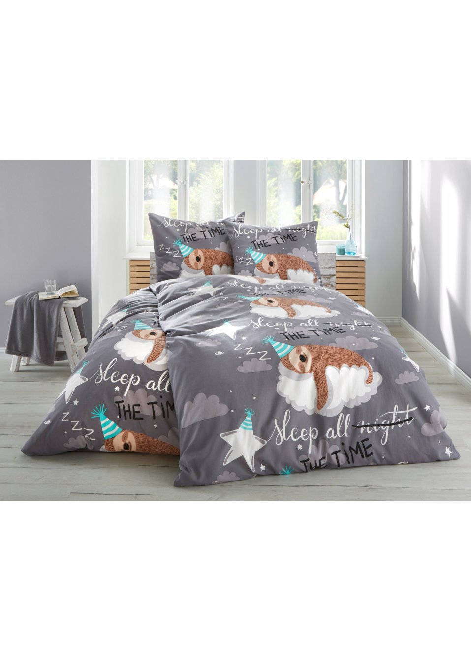 Parure de lit motif paresseux