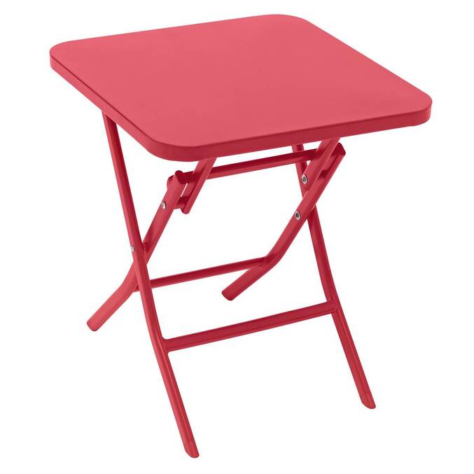 Table d'appoint de jardin carré GREENSBORO Groseille