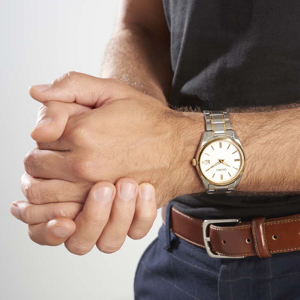 Montre Seiko Classique Blanc