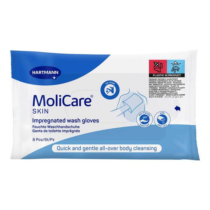 Molicare Skin Waschhandschuhe, 8 St