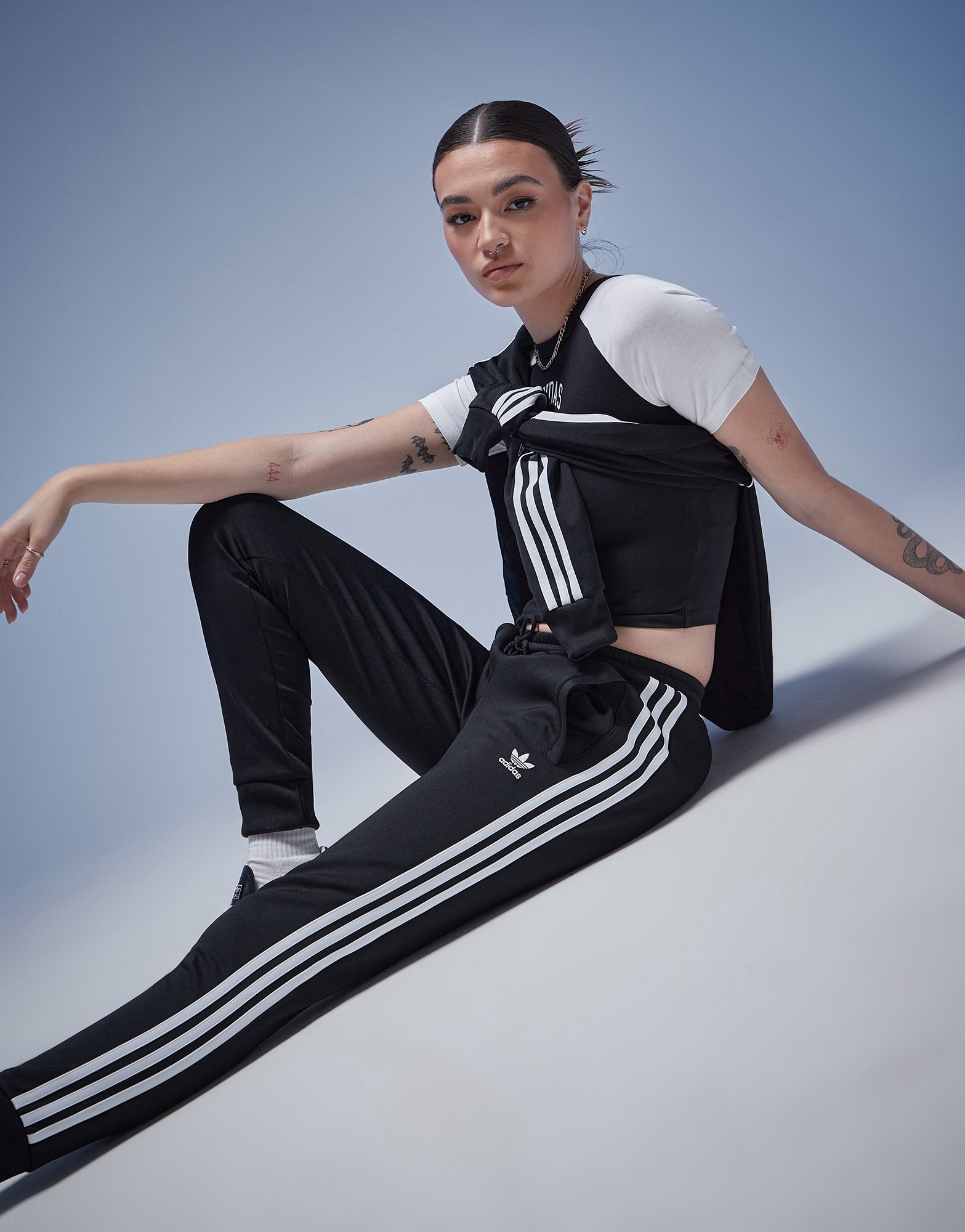 adidas Originals Pantalon de jogging Poly 3 bandes Femme