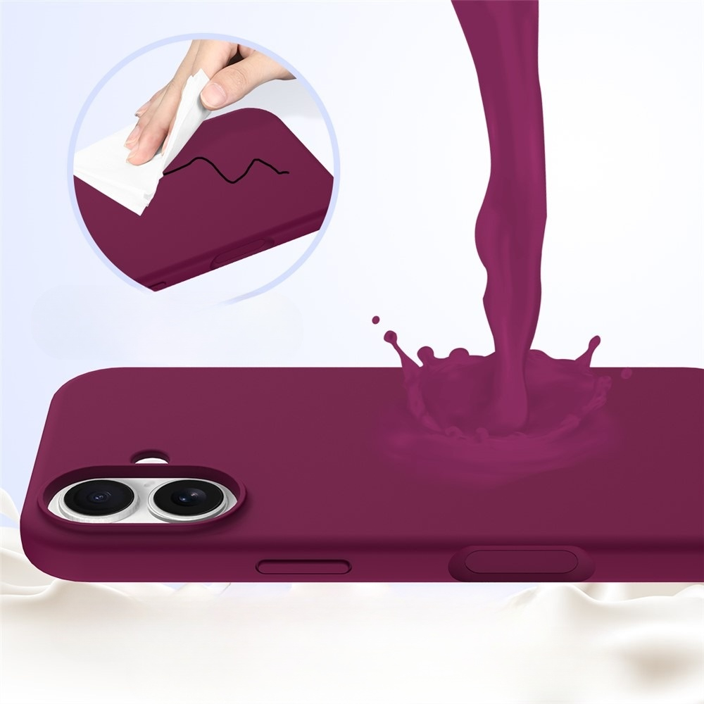 iPhone 17 Silikon Case Hülle - Dunkelrot