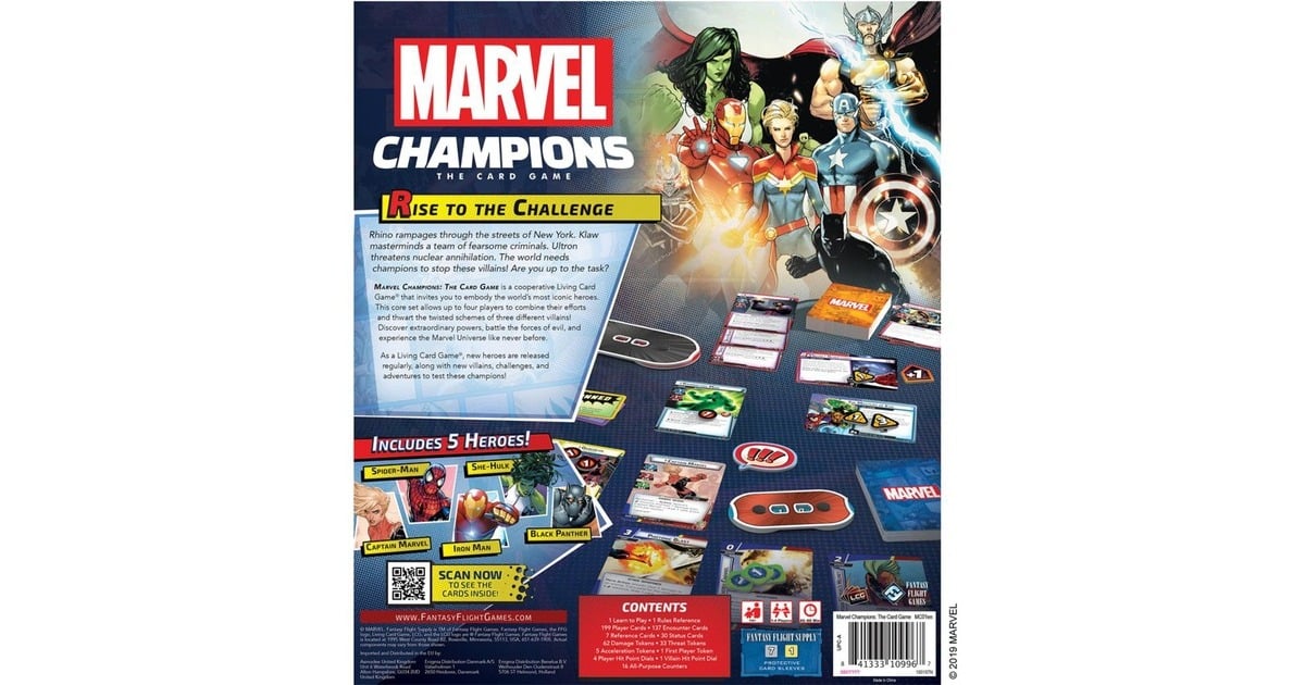 AsmodeeMarvel Champions: The Card Game Kaartspel  (Engels, 1 - 4 spelers, 45 - 90 minuten, Vanaf 14 jaar)