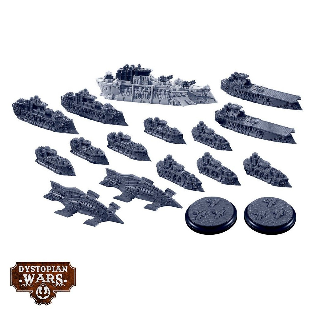Dystopian Wars: Crown Starter Set - Faction Battlefleet