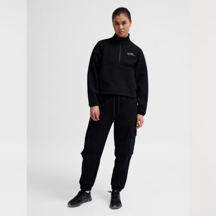 Hummel Dame Trøjer Tech Fleece Boxy Half-Zip Sort