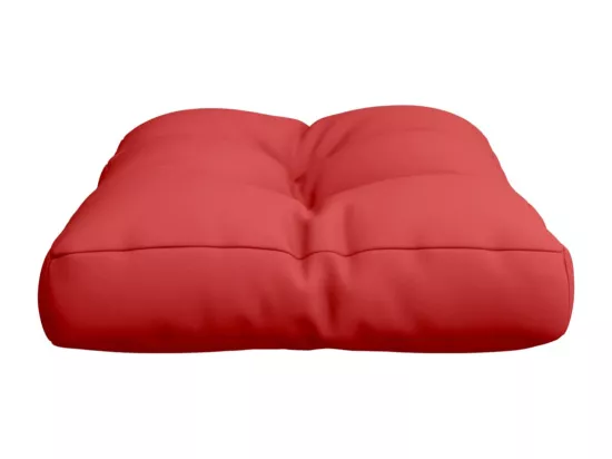 Coussin de palette rouge 50x40x12 cm tissu