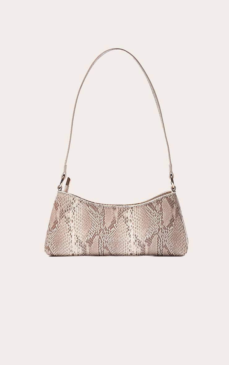 Naturel Sac À Bandoulière Imprimé Synthétique