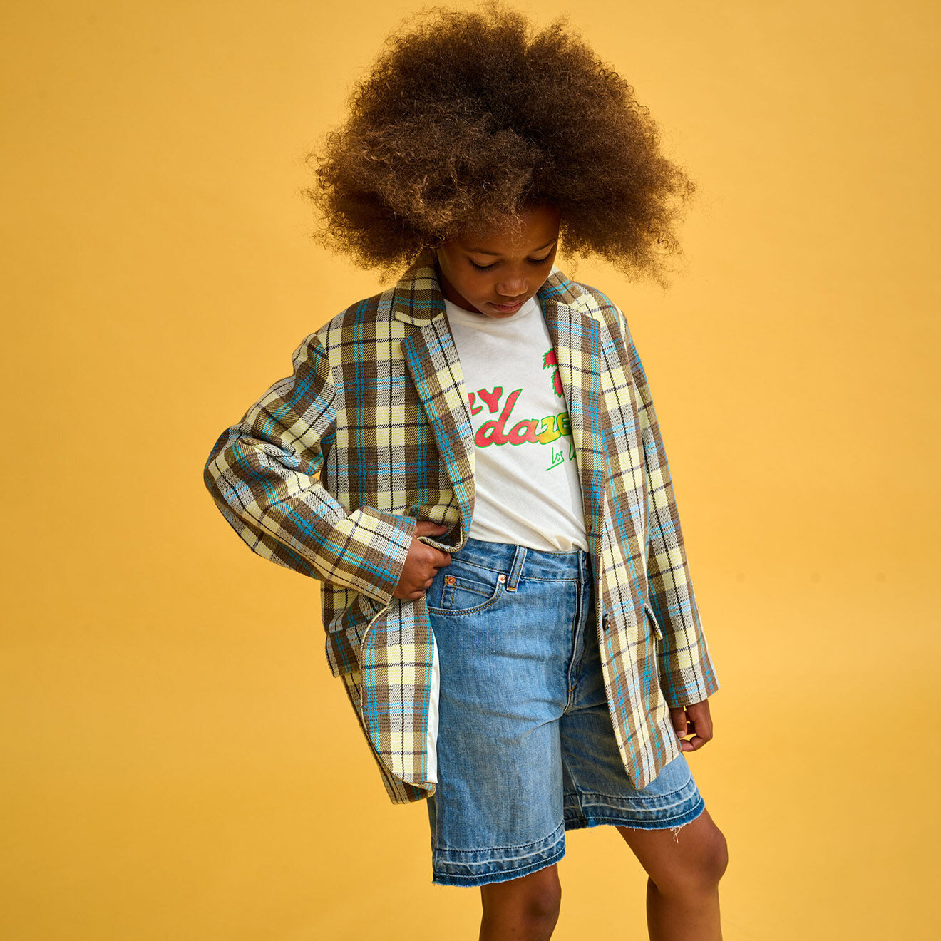 Bellerose Blazer Chick à carreaux multicolore