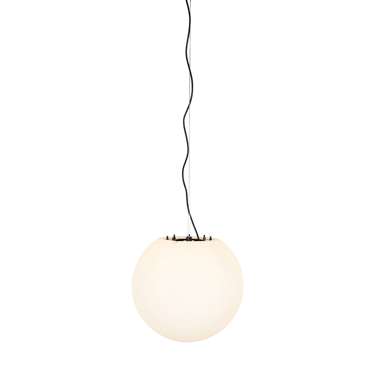 QAZQA Moderne buiten hanglamp wit 45 cm IP44 - Nura