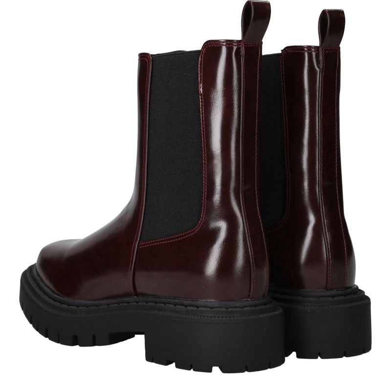 Deabused Chelseaboots Rood Dames