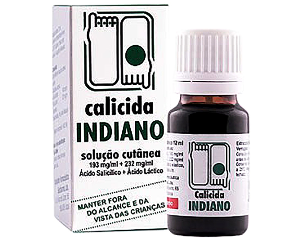 SOLUÇÃO CALICIDA INDIANO 193MG/ML   232MG/ML 12ML