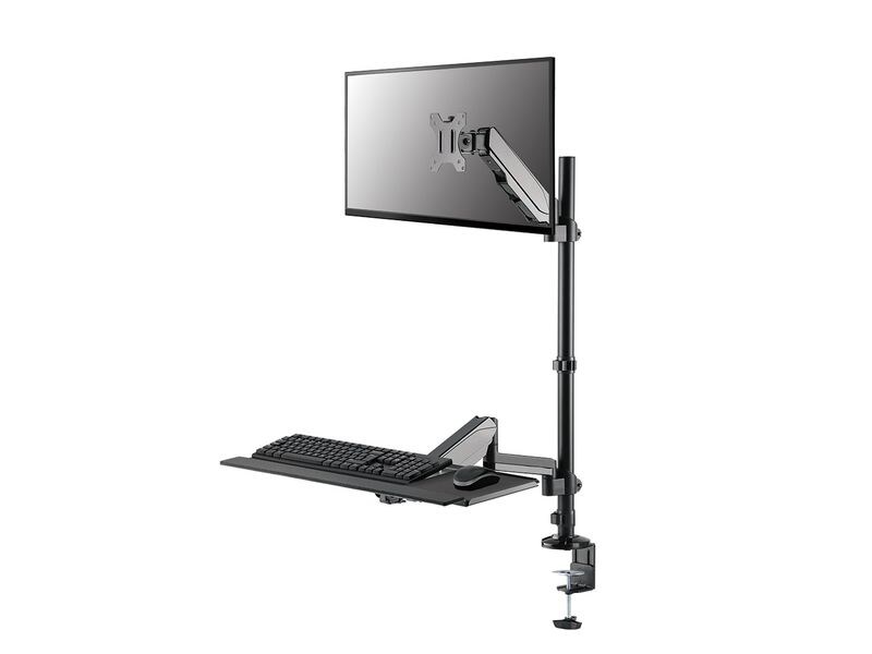 NEOMOUNTS Monitor-Standfuss DS90-325BL1 Schwarz Höhenverstellbarer Tischarbeitsplatz für 1732