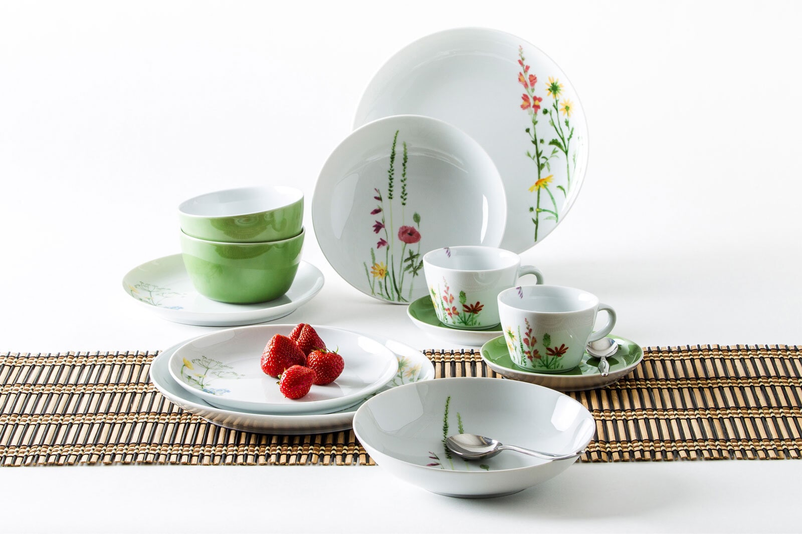 KAHLA Frühstücksteller FIVE SENSE 6er Set weiß/ mehrfarbig