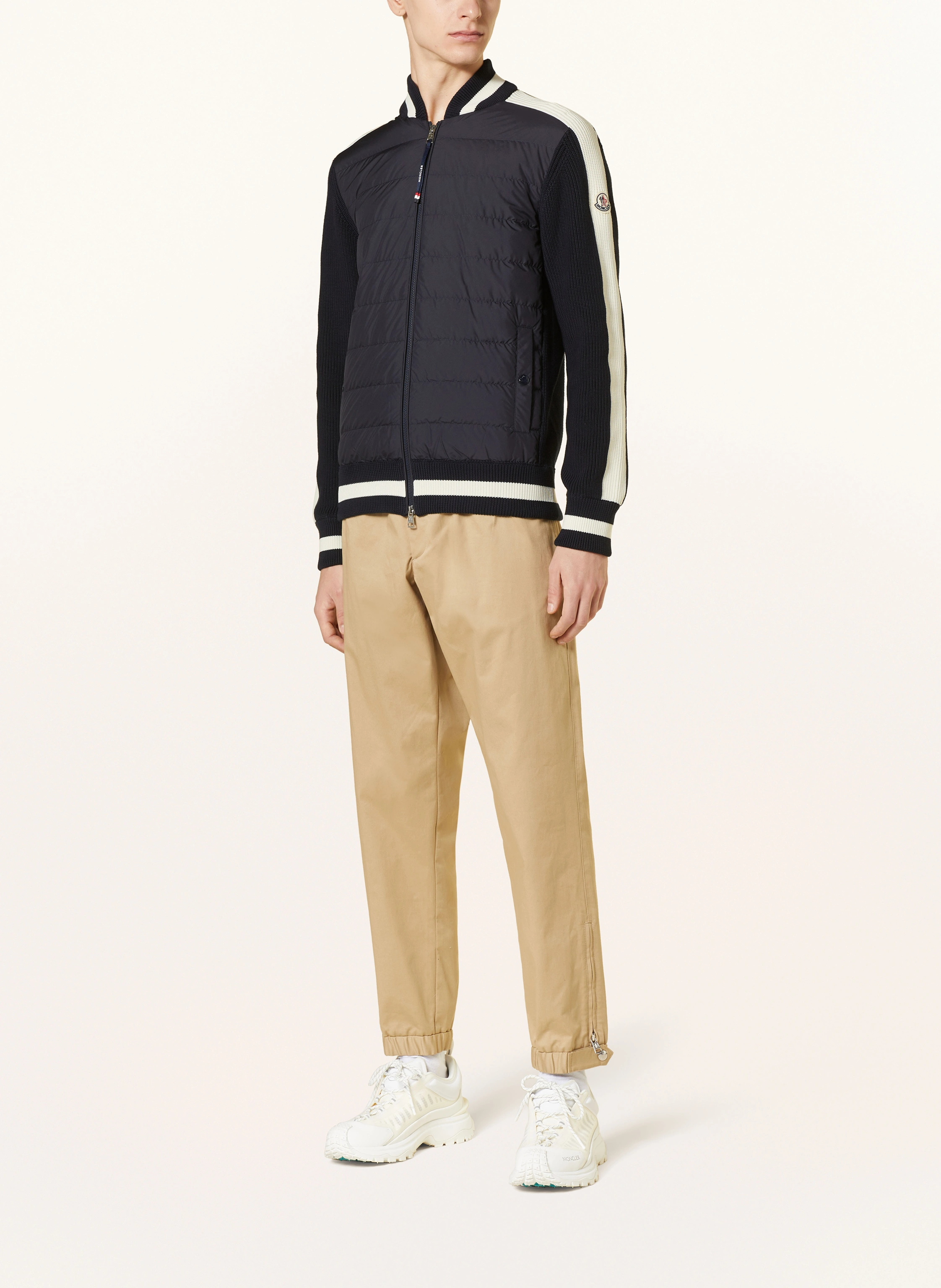 MONCLER Daunenjacke im Materialmix