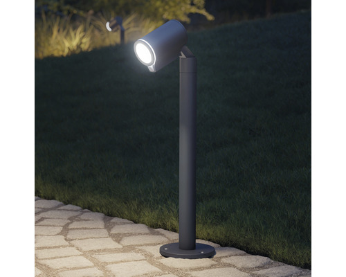 Steinel LED Sensorspot 7,9W 512 lm 3000K warm wit, app-gestuurd, Spot Way SC antraciet