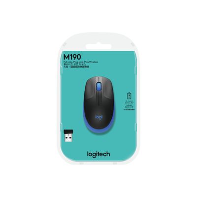 Logitech M190 - souris sans fil - bleu