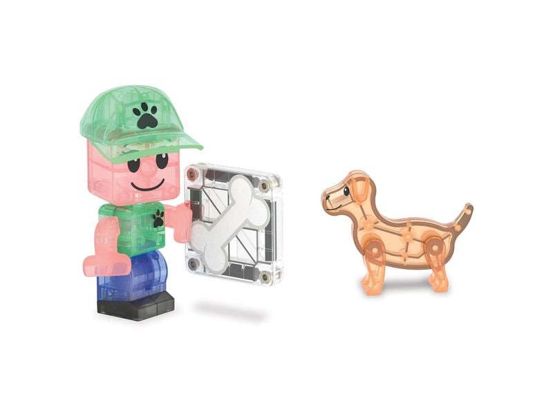 Magna-Tiles Puppy Park 27 Teile Bau-Set mit 27 magnetischen Teilen